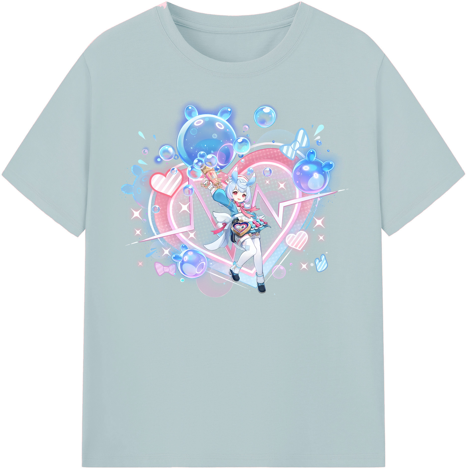 げんし神 シゲウィン genshin Shigewin 綿100％半袖Tシャツ（フロントプリント）